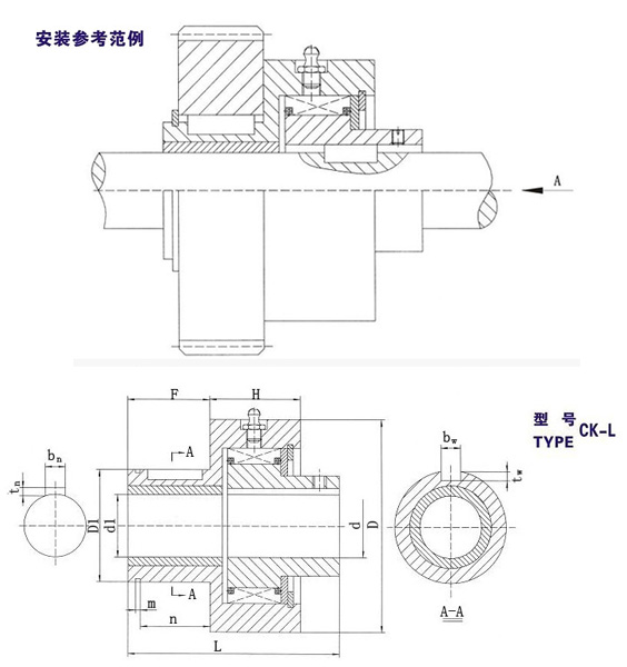CK-L楔块式单向草莓视频免费在线观看结构图